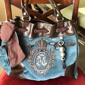Juicy Couture Vintage Teal & Brown Bag 💋